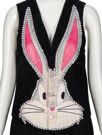 GUCCI, EMBELLISHED 'BUGS BUNNY' SUEDE VEST, 2018