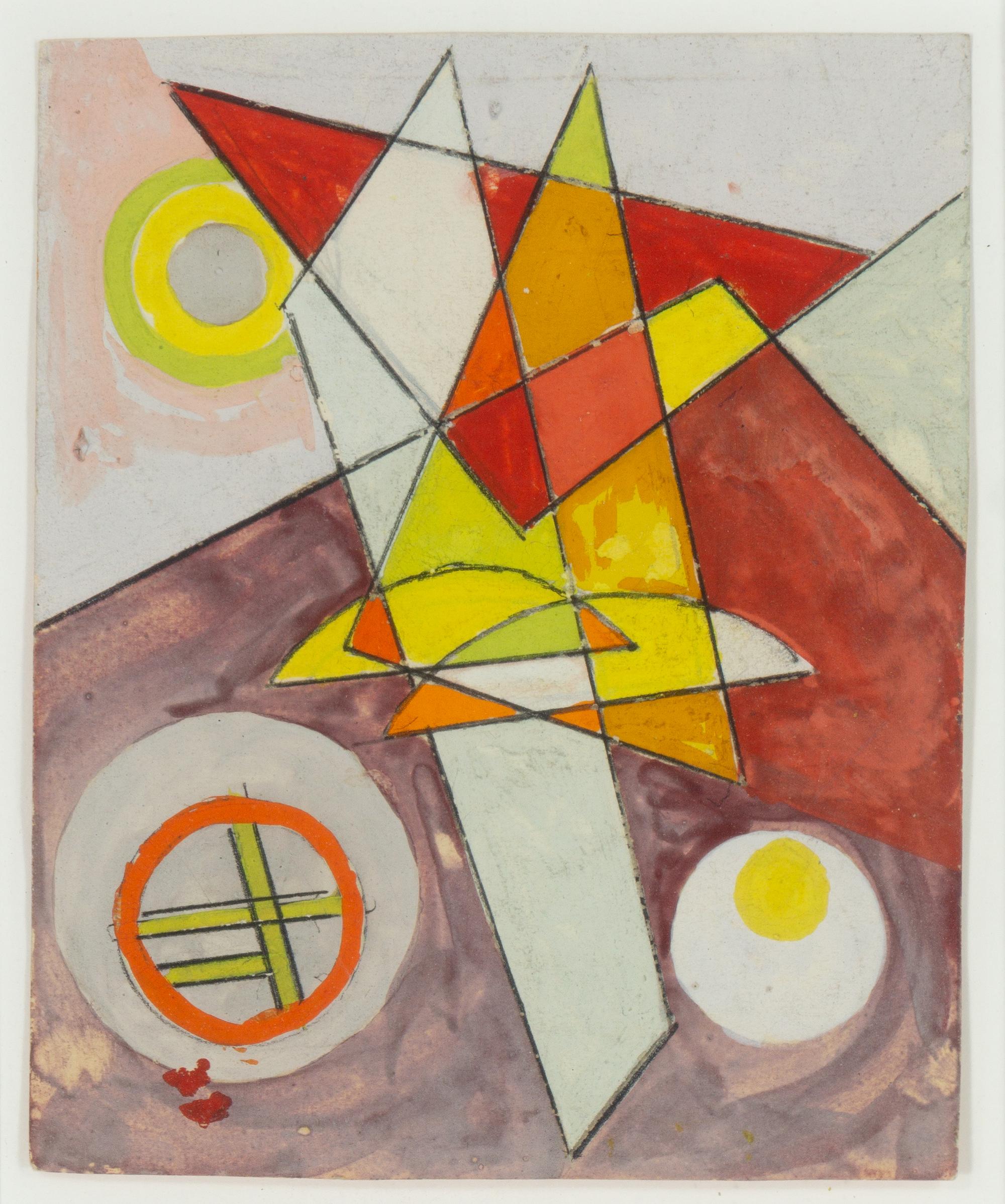Untitled (Blue, Yellow , and Red; a group of three works)