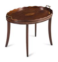 An English Mahogany Low Tray Table