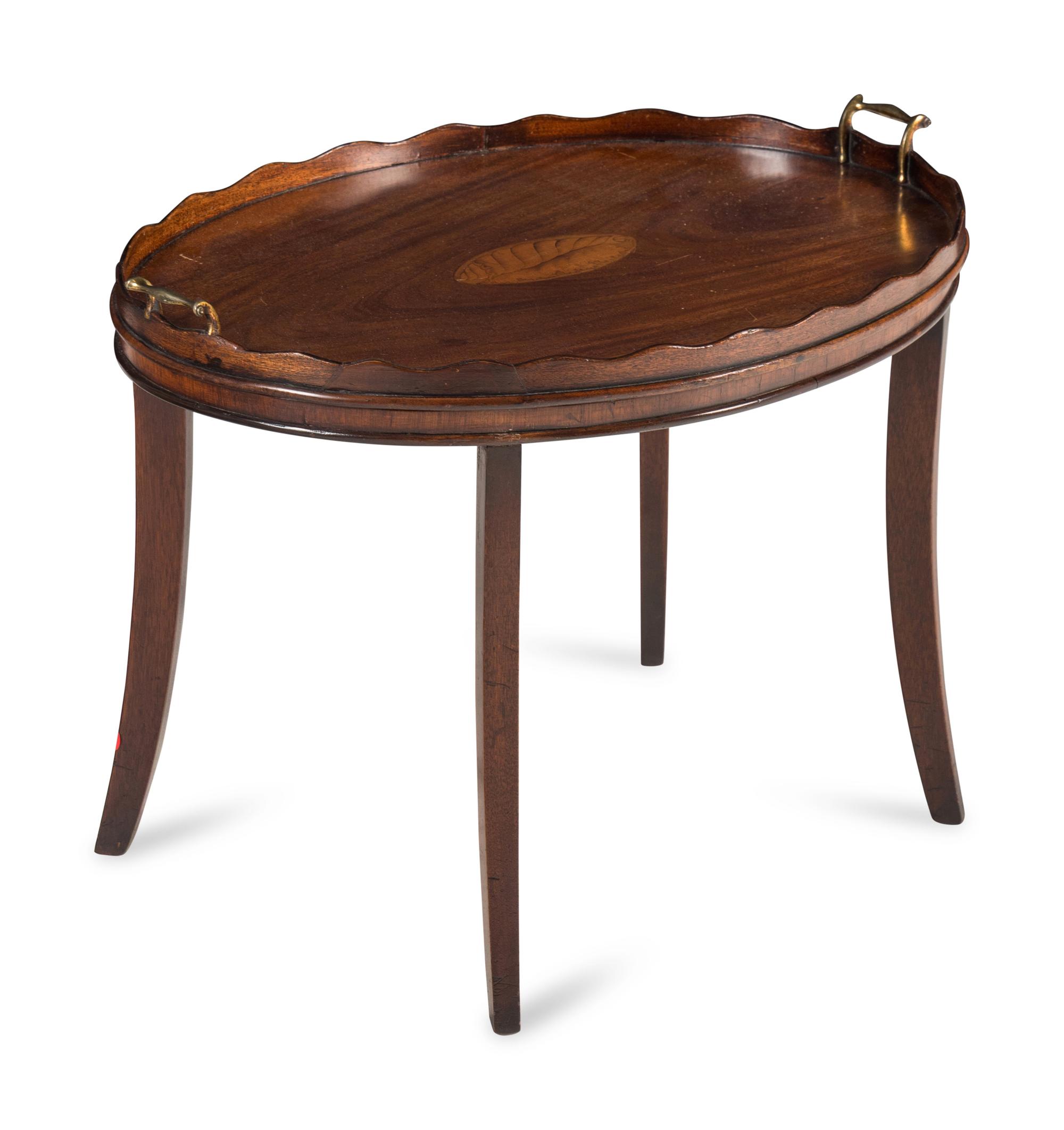 An English Mahogany Low Tray Table