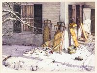 Donald F. Ellwanger, (American, 1910-2004), A New England Winter, 1981
