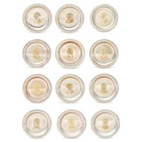 A Group of Twelve Franklin Mint 24K Gold Inlaid Sterling Presidential Plates, Circa 1976