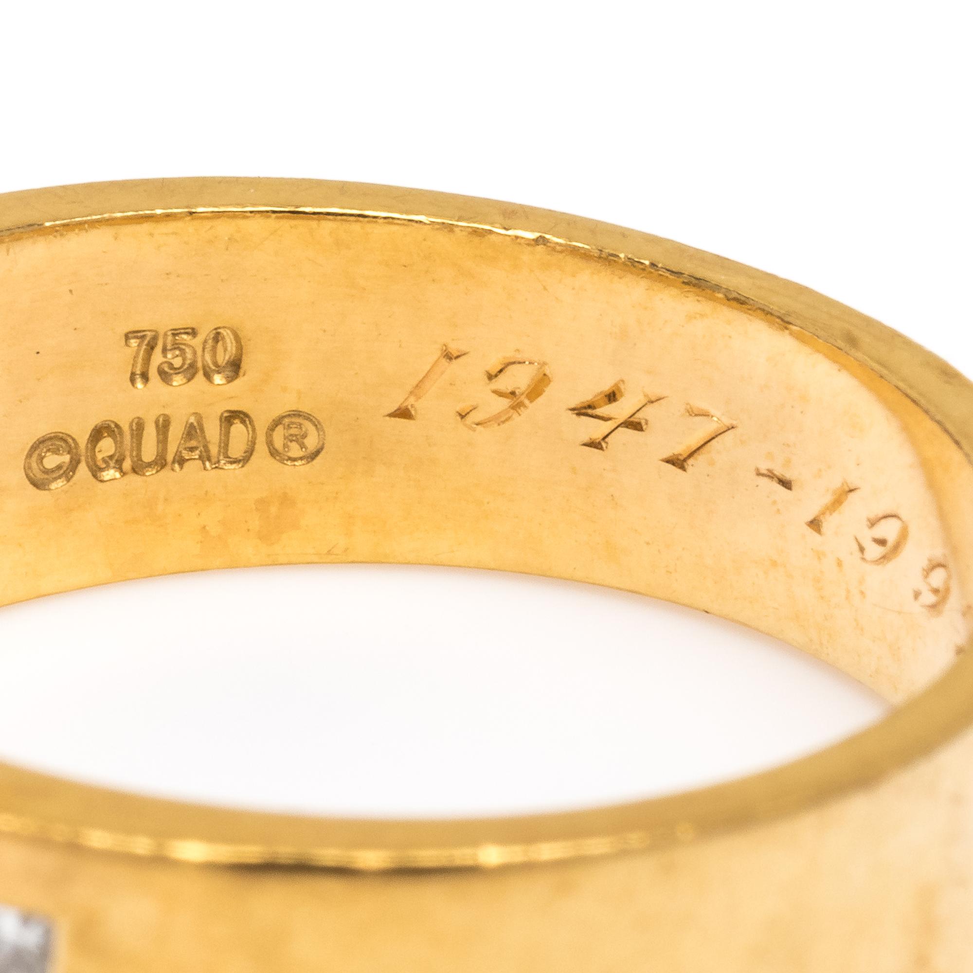YELLOW GOLD AND DIAMOND RING