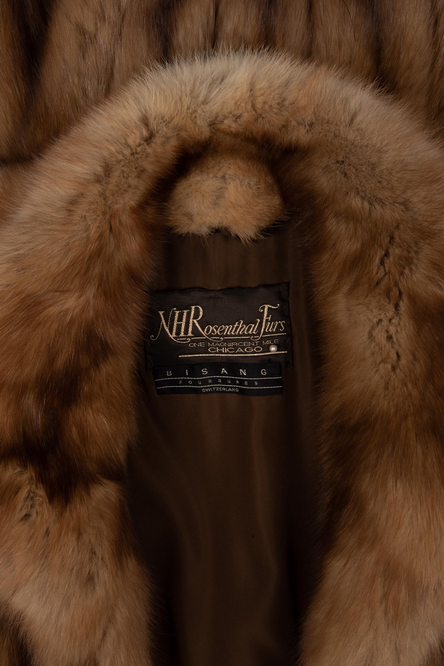 Golden Sable Fur Coat, 1990-2000s
