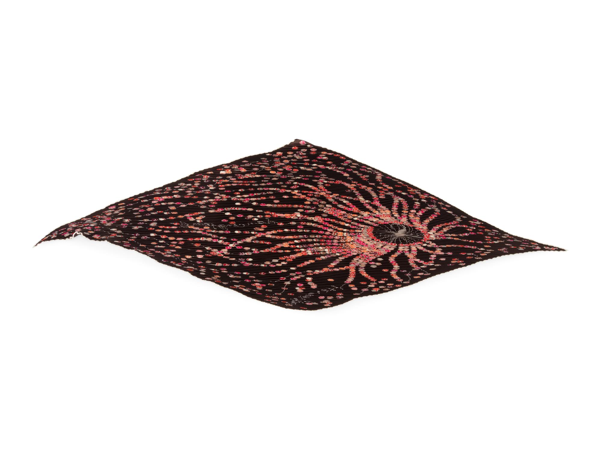 Hermès Ostrich Belt and Plisse Scarf, 1994-2008
