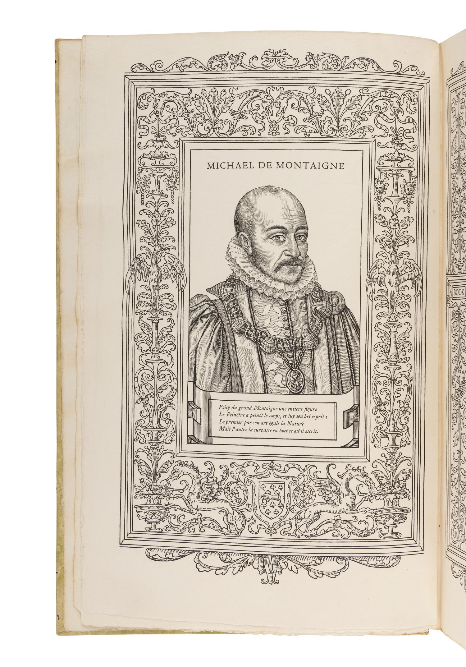 MONTAIGNE, Michael (1533-1592). Essays of Michael Lord of Montaigne . John Florio, translator. Boston and New York: Houghton Mifflin & Company, 1902-1904.