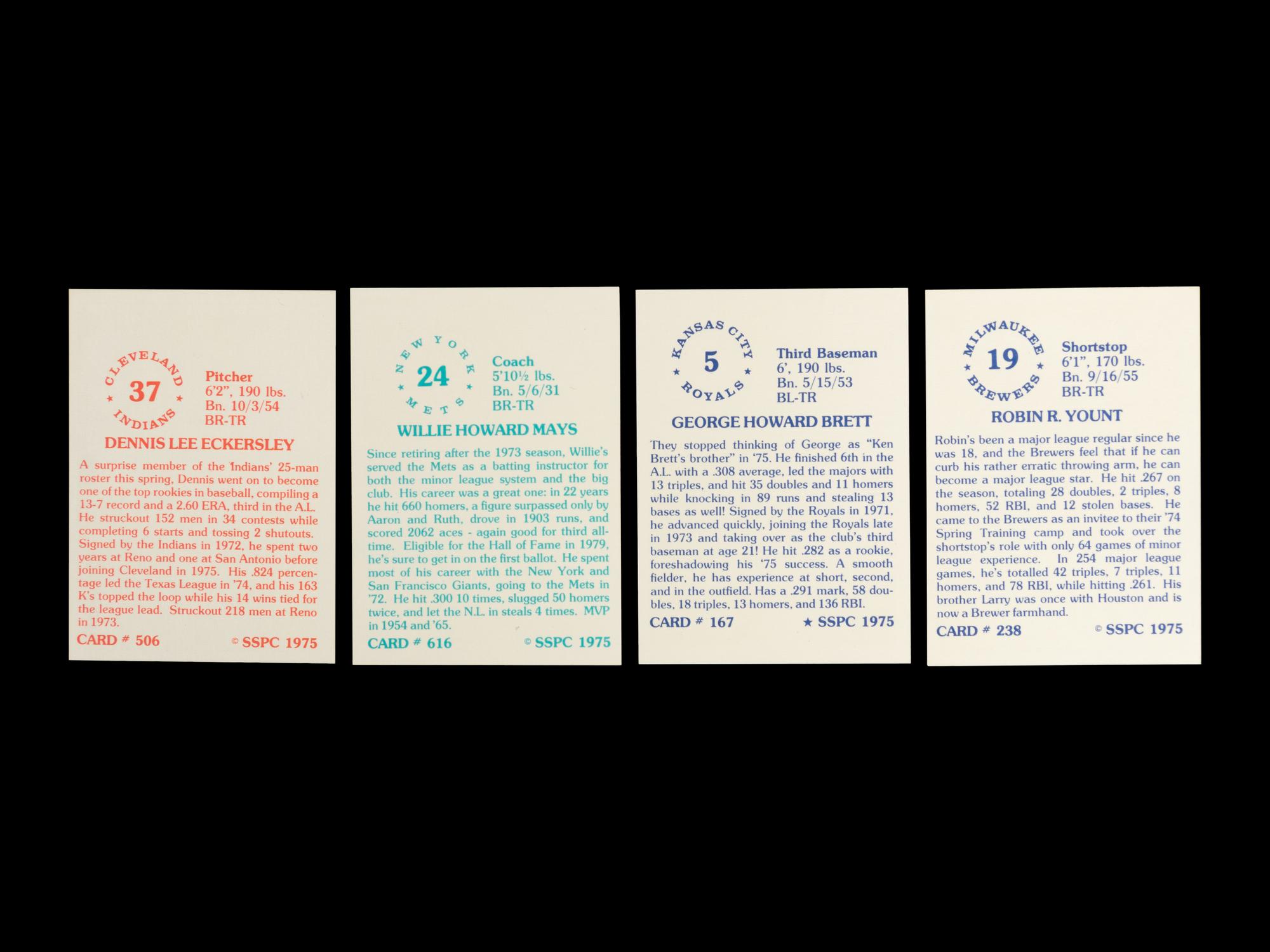 A Complete Set of 1975 SSPC Baseball Cards
