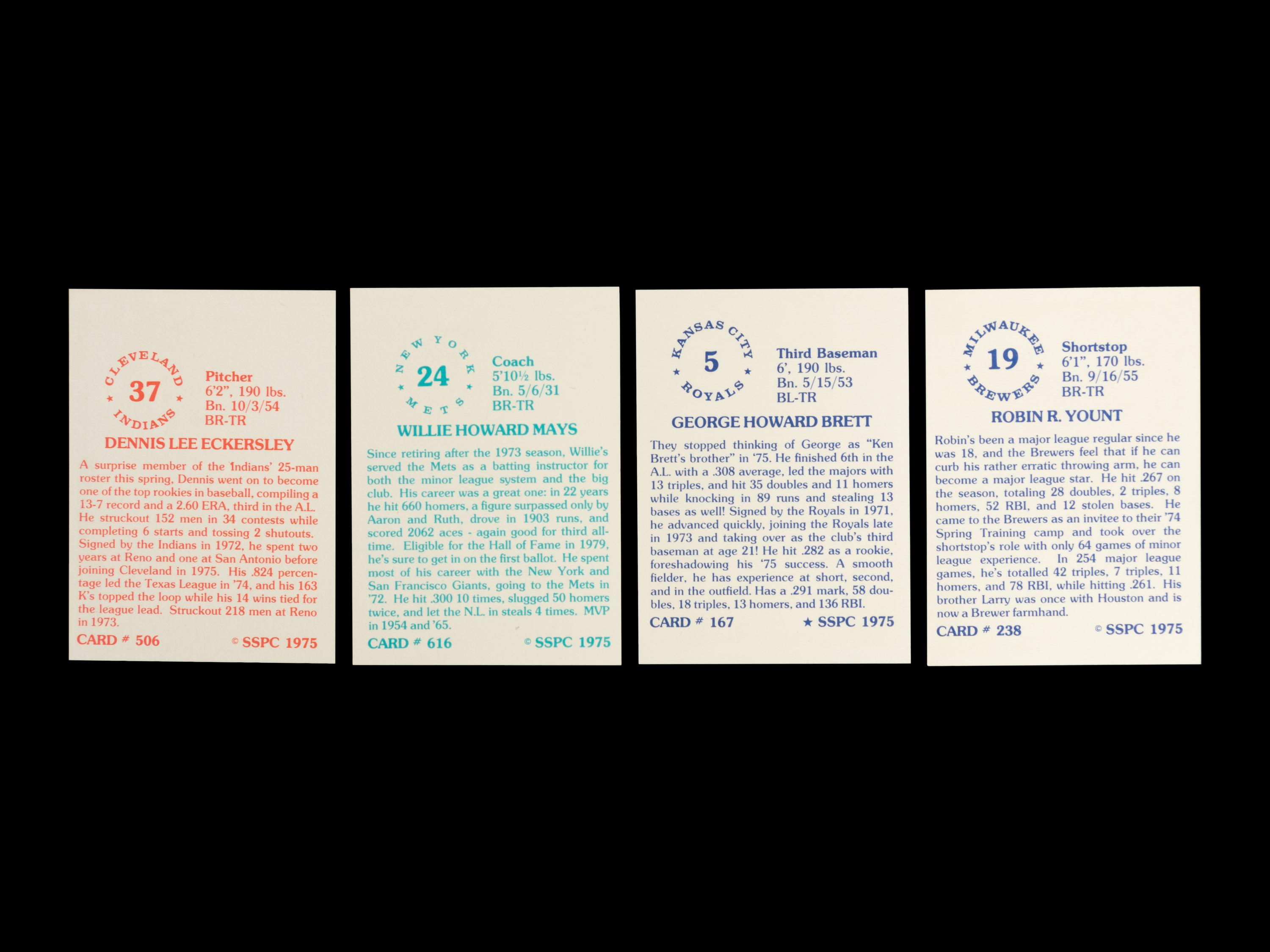 A Complete Set of 1975 SSPC Baseball Cards