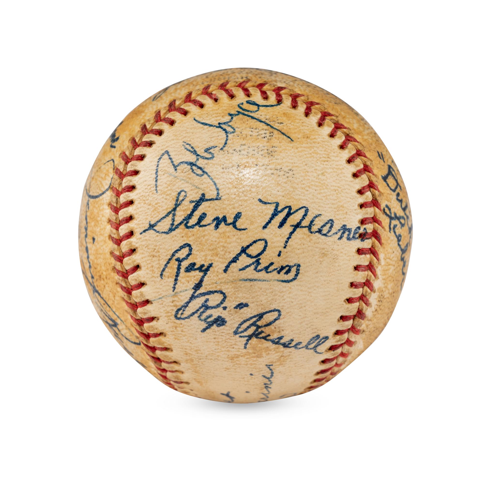 A 1936 Los Angeles Angels Team Signed Autograph Baseball