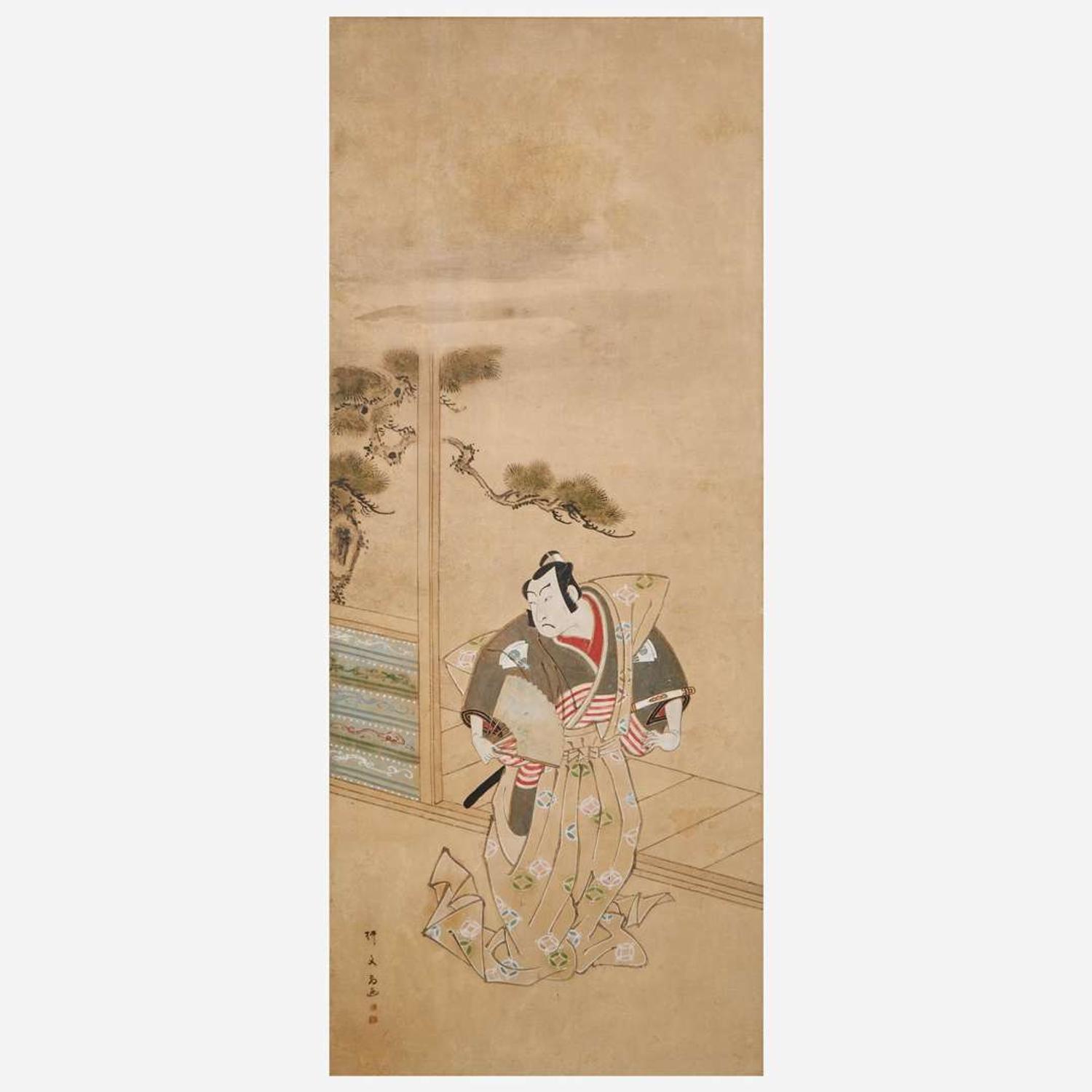 Yanagi Buncho 日本六开屏风 (Japanese b.1764-d.1801)