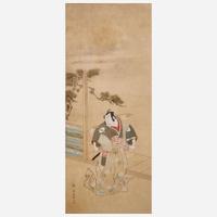 Yanagi Buncho 日本六开屏风 (Japanese b.1764-d.1801)