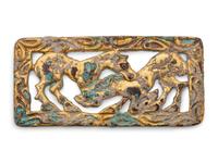 A Gilt Bronze Reticulated Belt Plaque