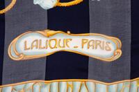 Four Designer Silk Scarves Including Lalique, Gucci, and YSL