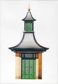 A Group of Gilt Framed Color Reproductions of Dams & Zega's Watercolors Chinoiseries — 20TH CENTURY