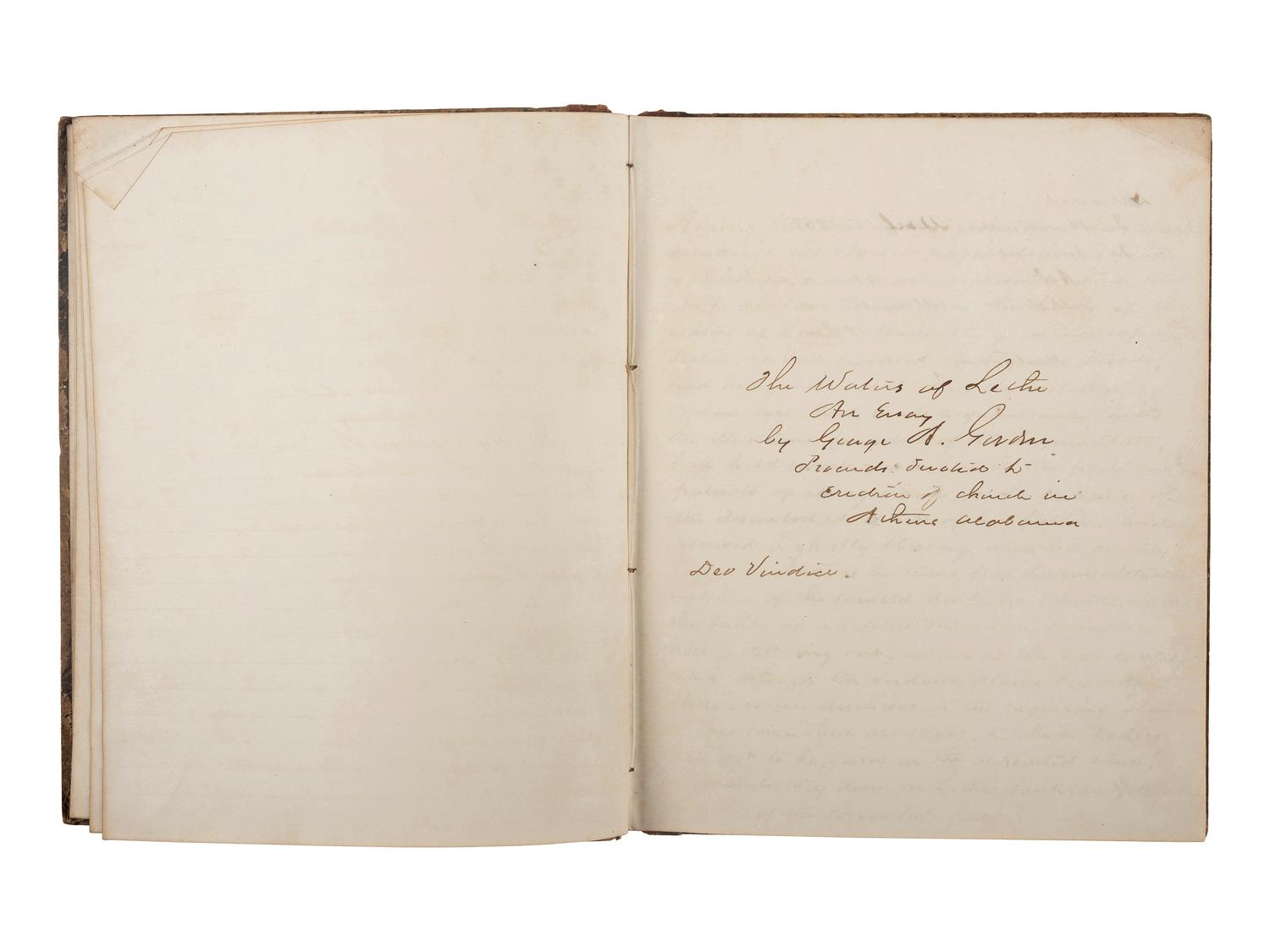 [CIVIL WAR]. A group of 4 items related to Colonel George A. Gordon, 1st and 63rd Georgia Infantry, comprising: