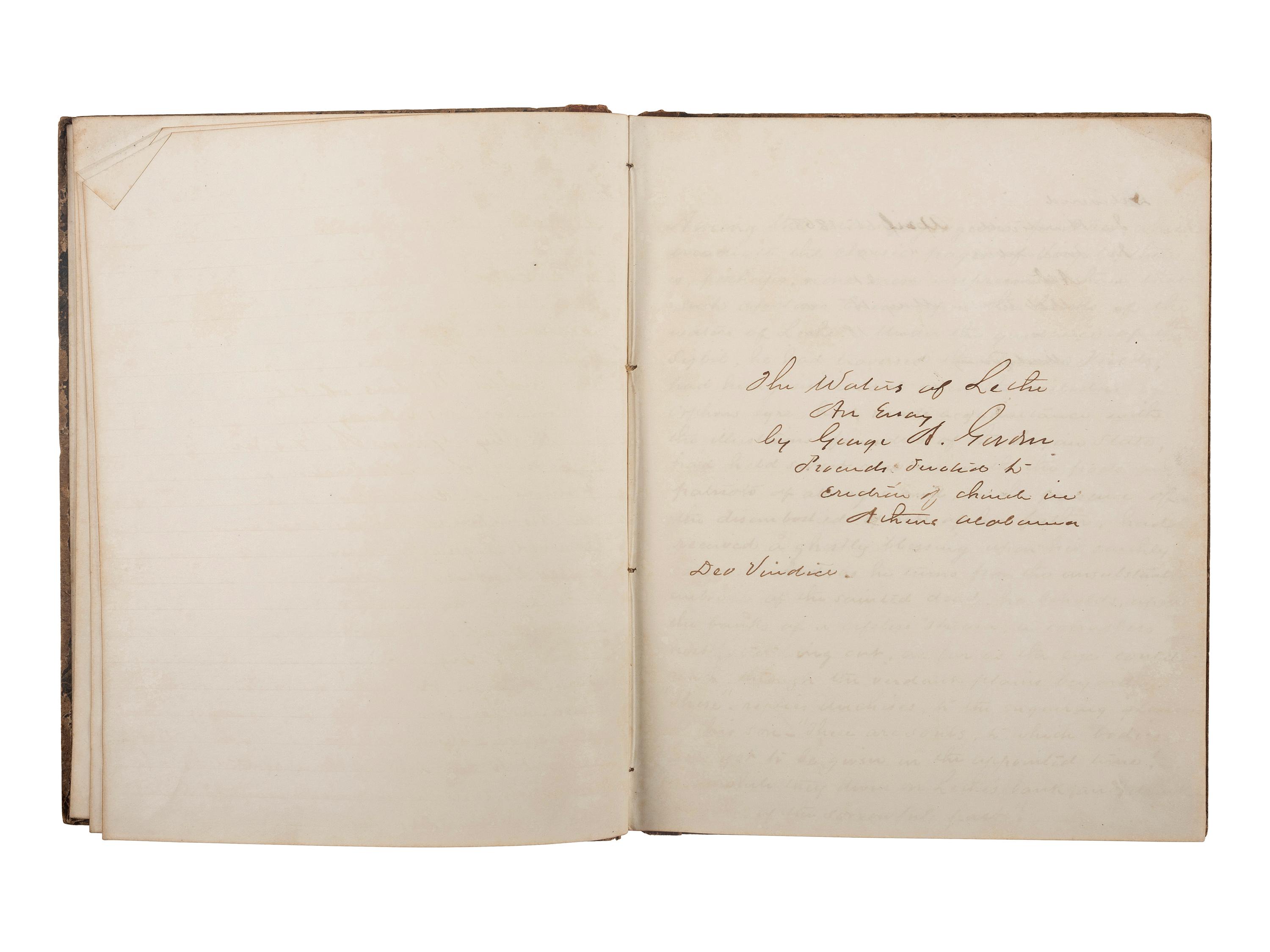 [CIVIL WAR]. A group of 4 items related to Colonel George A. Gordon, 1st and 63rd Georgia Infantry, comprising:
