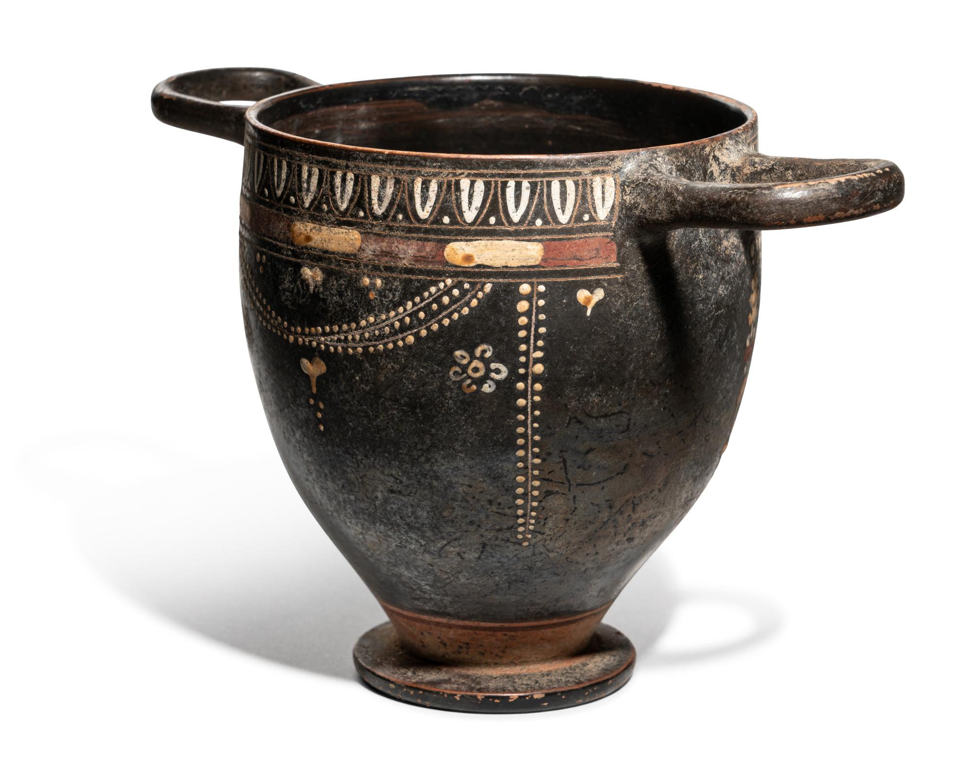 An Apulian Gnathian-Ware Skyphos
