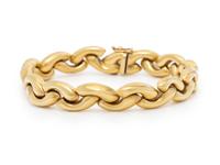 YELLOW GOLD LINK BRACELET
