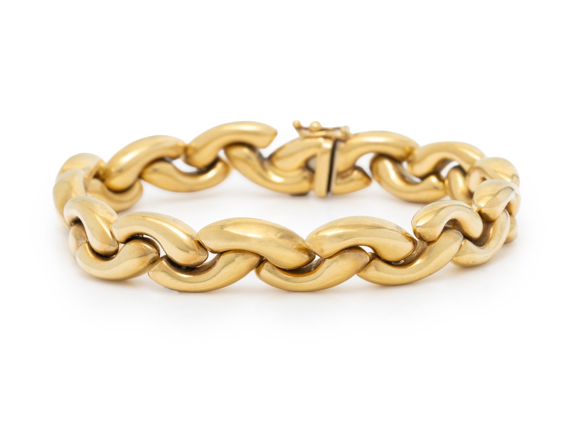 YELLOW GOLD LINK BRACELET