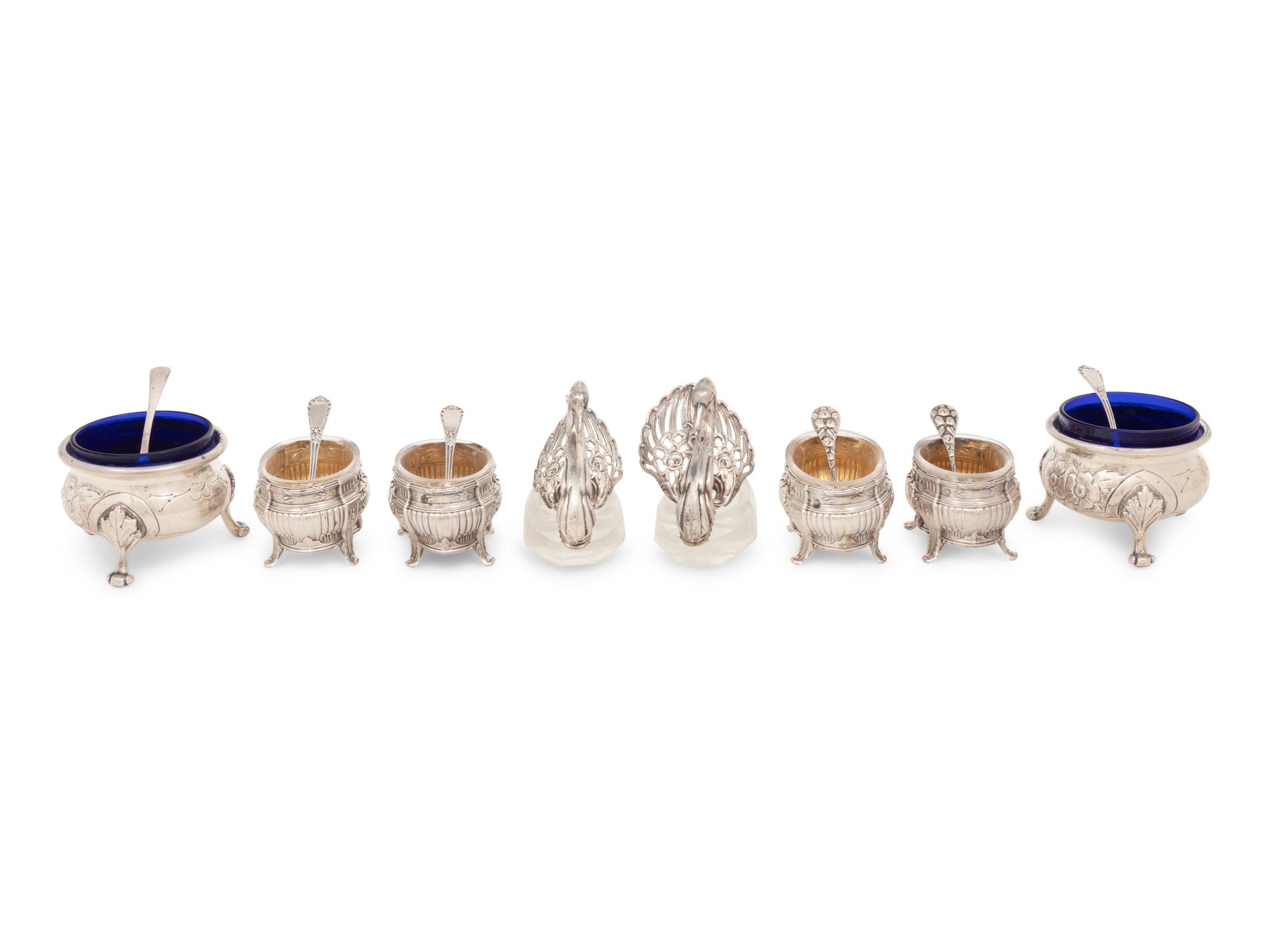 A Group of Silver Salt Cellars