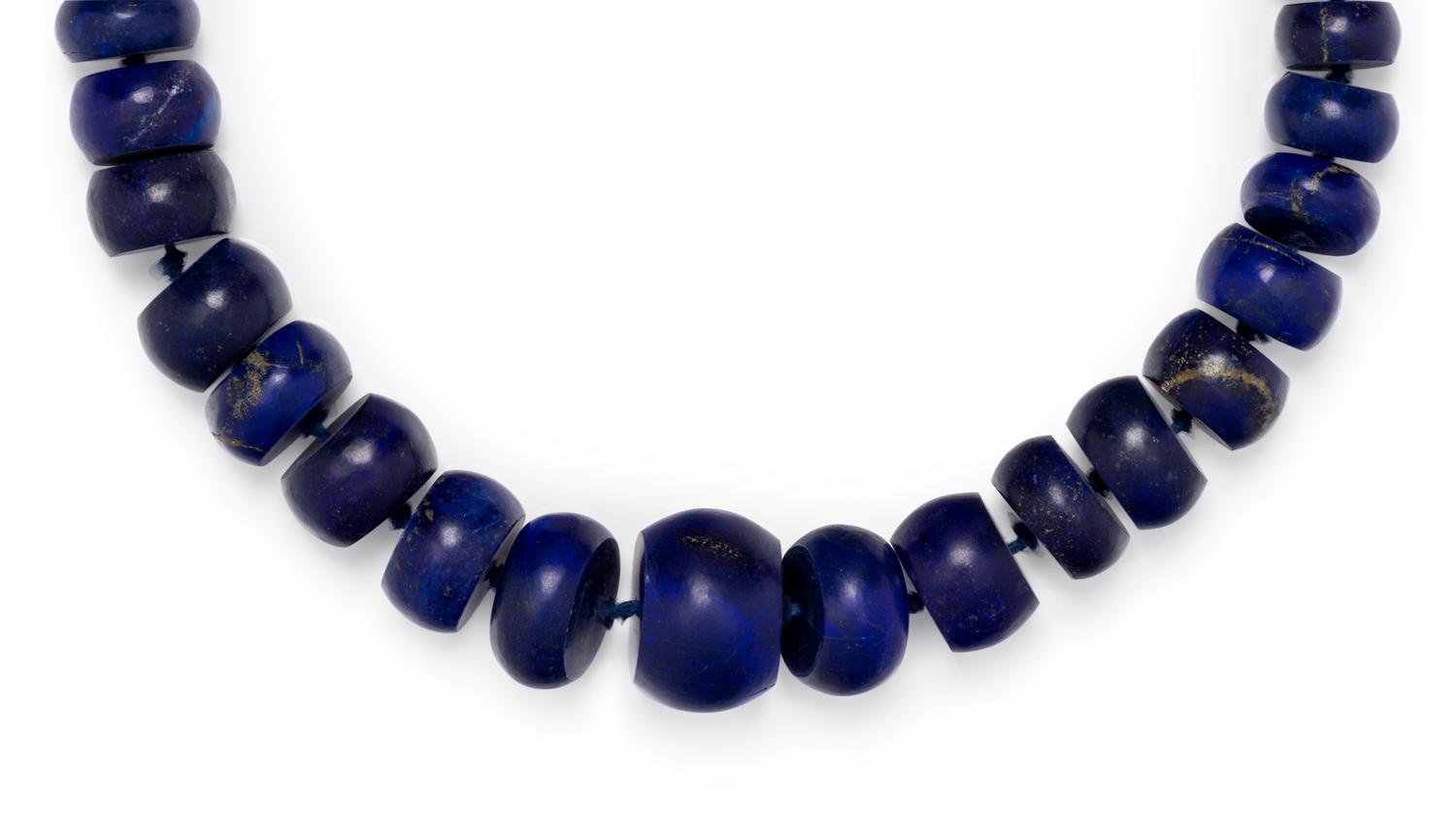 LAPIS LAZULI BEAD NECKLACE