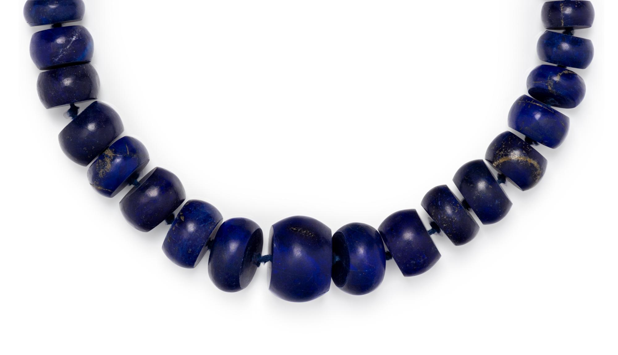 LAPIS LAZULI BEAD NECKLACE