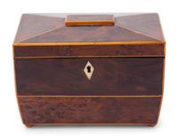 A George III Mahogany Tea Caddy