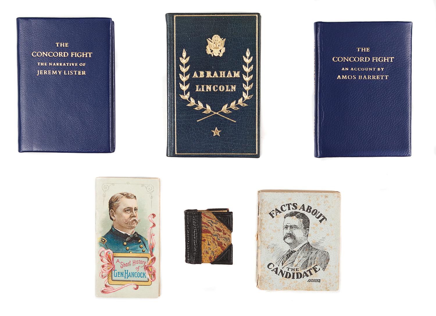 [MINIATURE BOOKS]. – [AMERICANA]. A group of 6 miniature books, comprising: