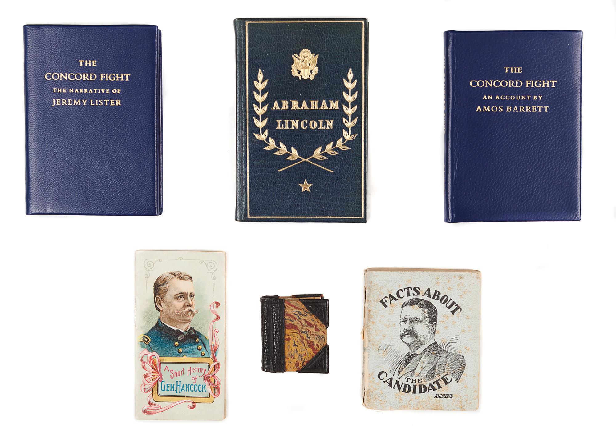 [MINIATURE BOOKS]. – [AMERICANA]. A group of 6 miniature books, comprising: