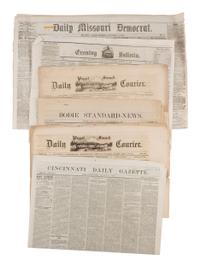 [NEWSPAPERS]. Large collection of 19th century newspapers published throughout the United States.
