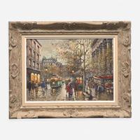 Antoine Blanchard (French, 1910–1988) Marchandes de Fleurs, La Madeleine