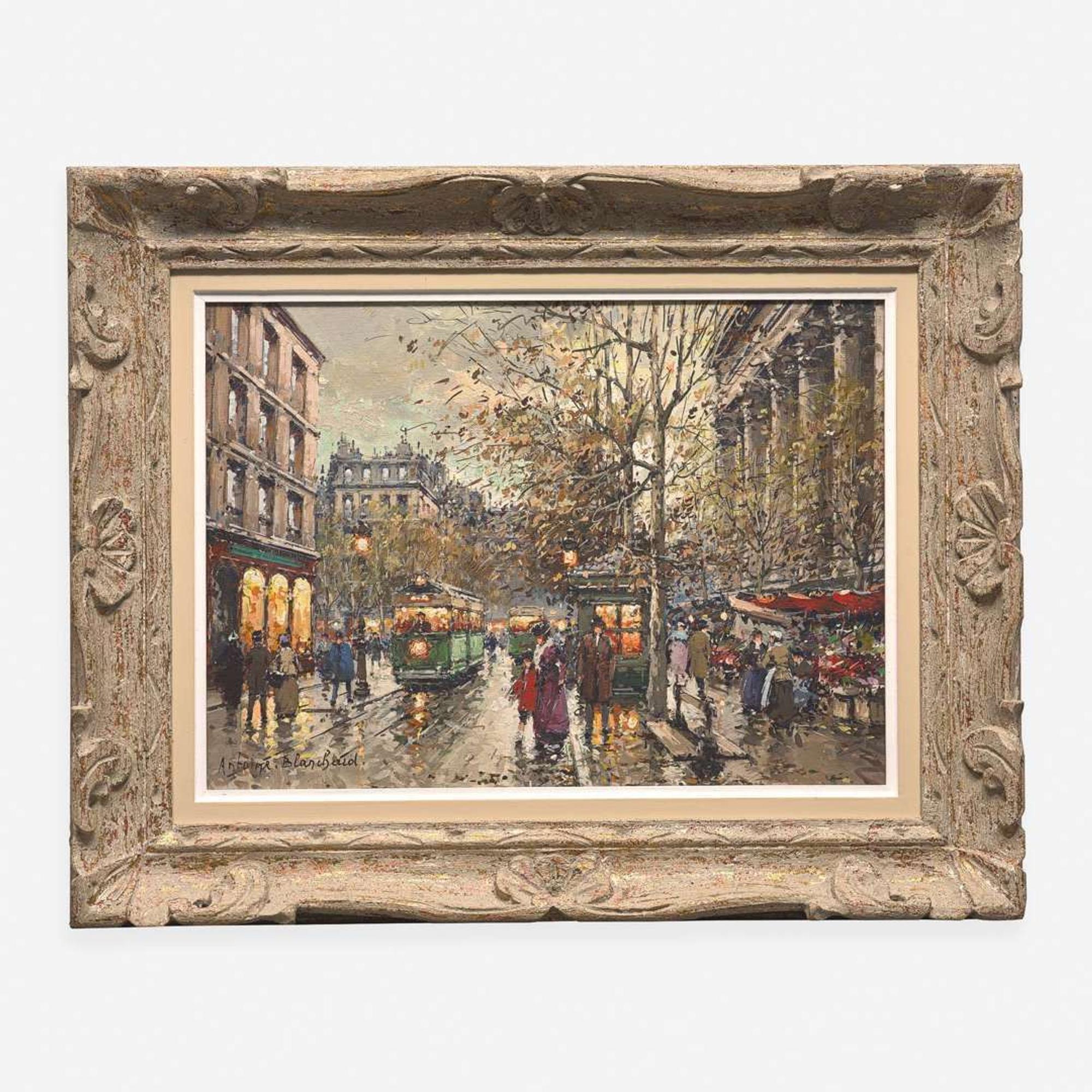 Antoine Blanchard (French, 1910–1988) Marchandes de Fleurs, La Madeleine