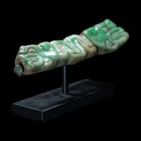A Maya Jade Serpent Pendant