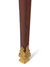A Louis XVI Style Gilt Bronze Mounted Mahogany Table à Écrire