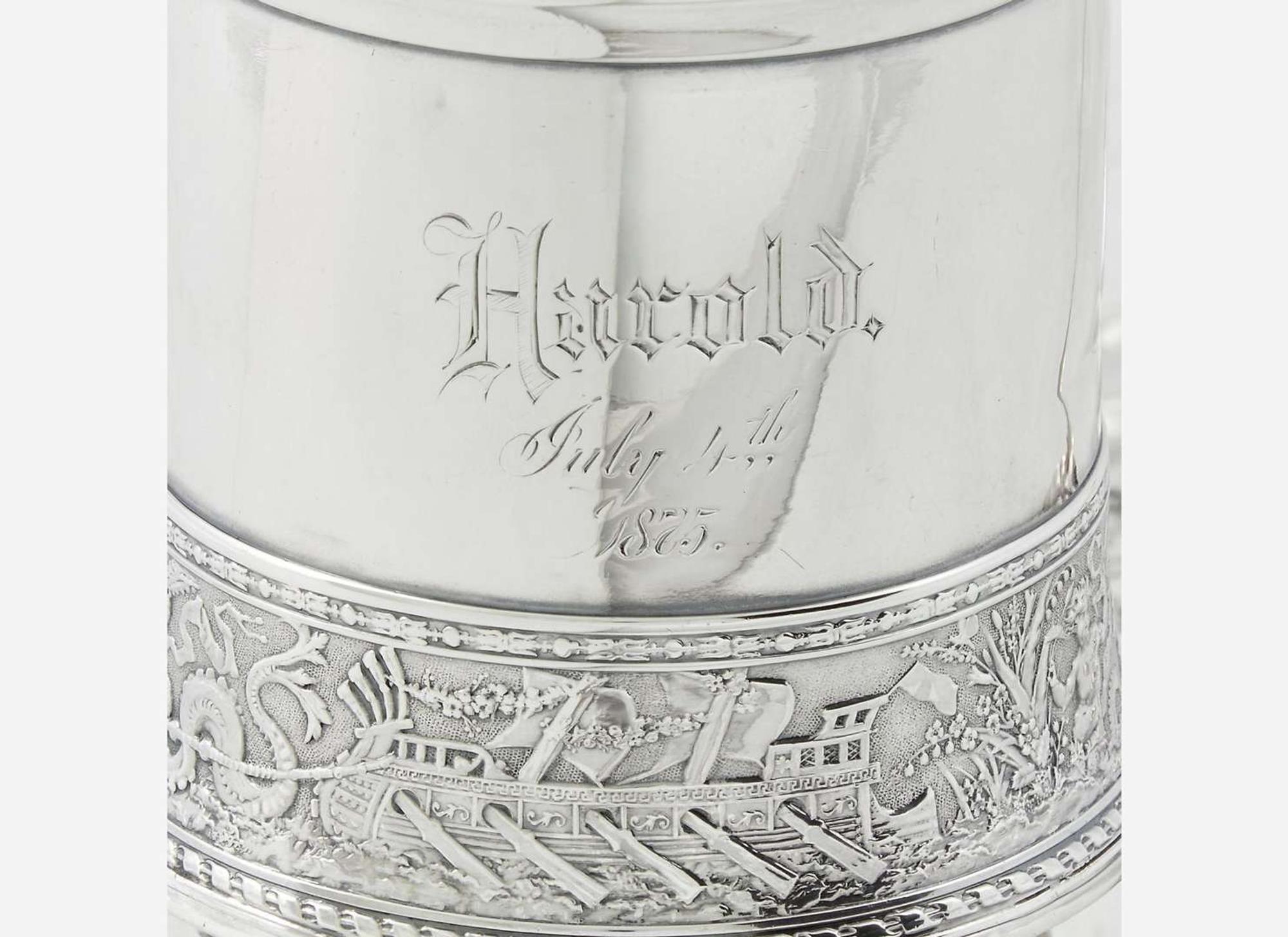 A group of five assorted silver table items, Bigelow, Kennard & Co., Boston, MA, Gorham Mfg. Co., Providence, RI, and other, 19th and 20th century