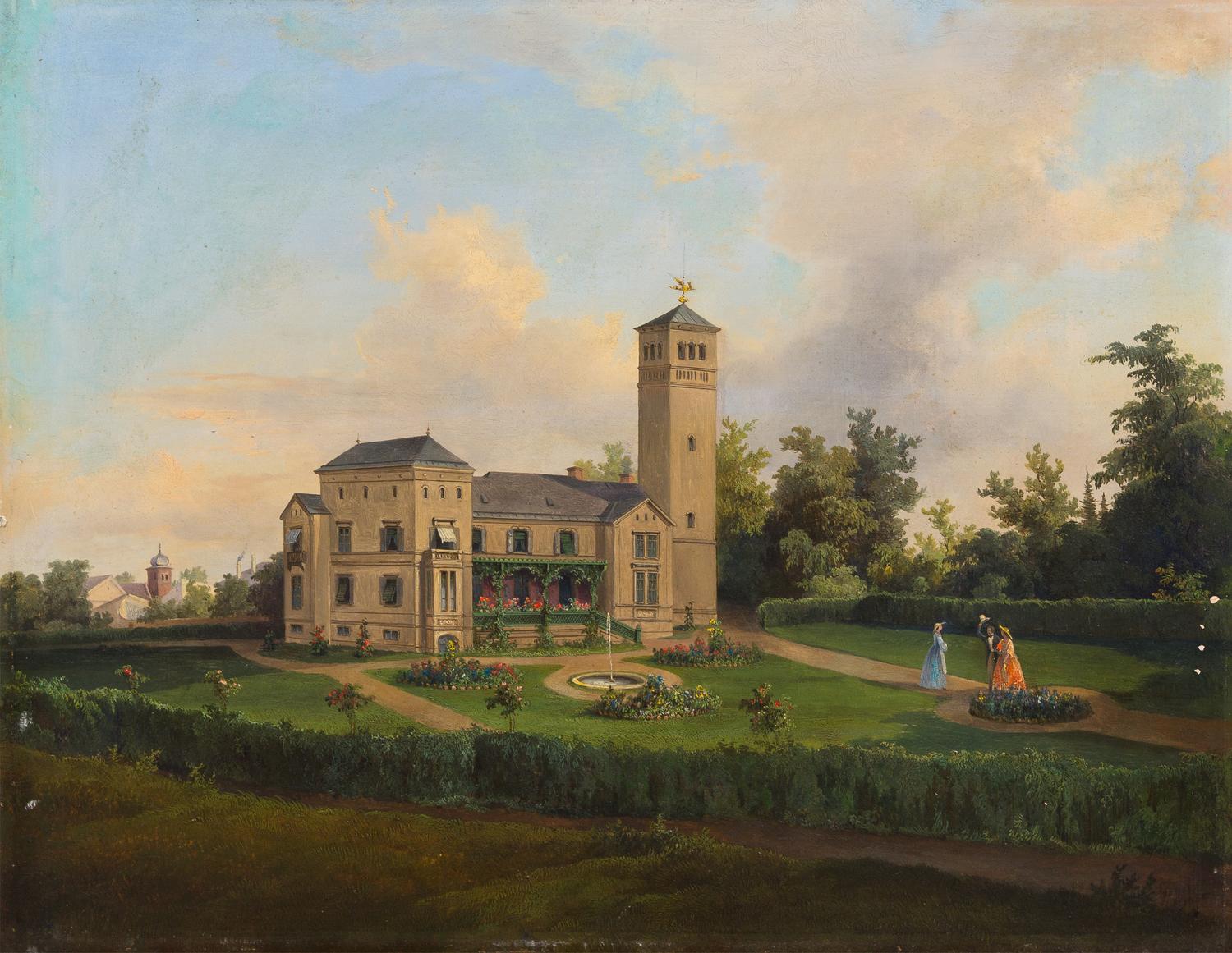 Georg Geyer, (Austrian, 1823-1912), Estate Garden
