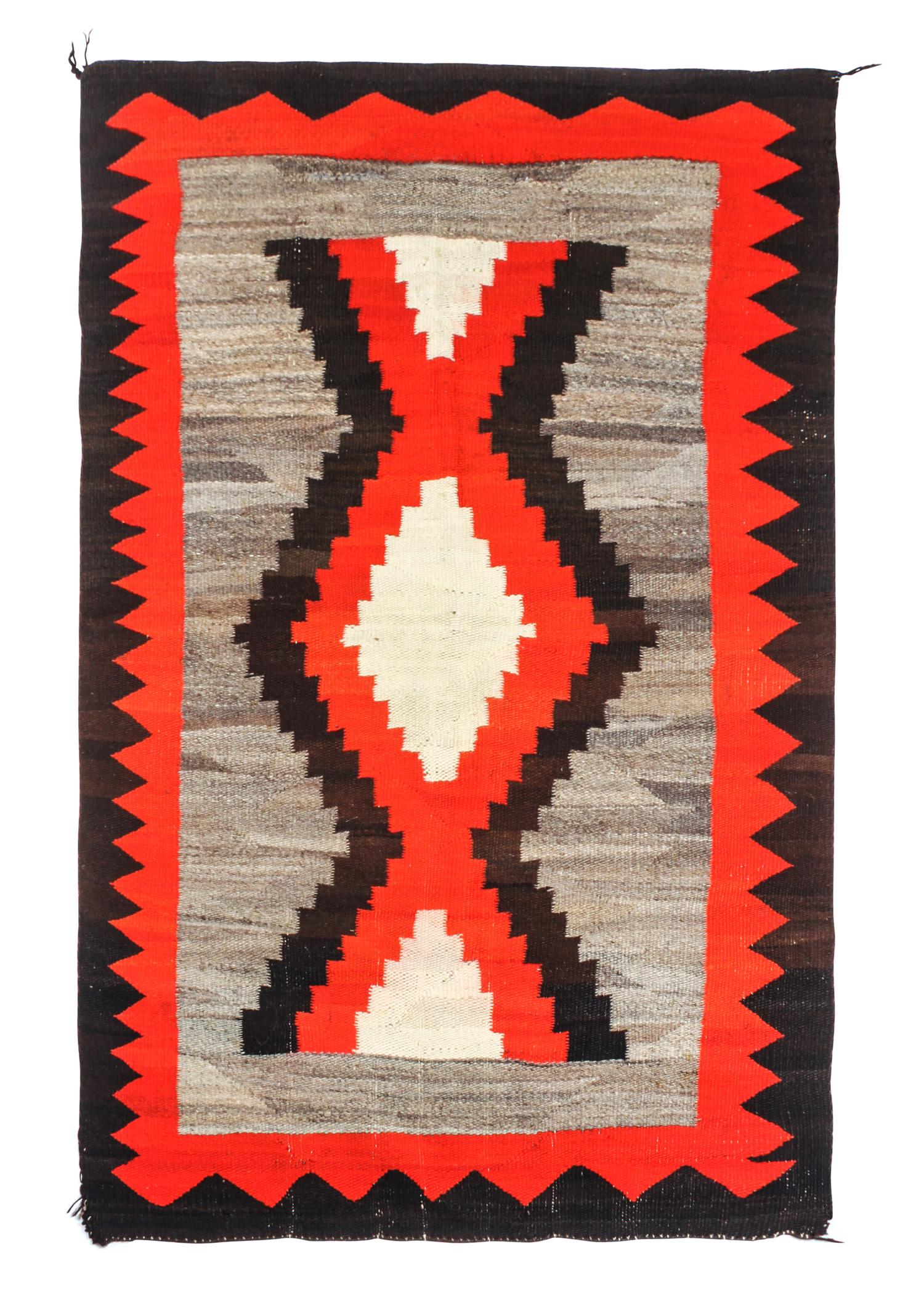Three Navajo Rugs First: 69 x 54 inches. — CIRCA 1900