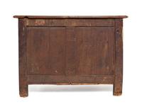 A Régence Gilt Metal Mounted Carved Walnut Serpentine Commode