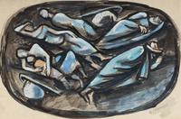 Sleeping Field Workers , c. 1930