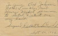 [LATE INDIAN WARS]. Little Bighorn Battlefield relics, incl. shells and bullets, found by Bob and Donella Johnson in 1981.
