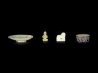 Four Chinese Hardstone Articles