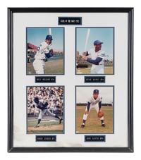A 1969 Chicago Cubs Signed Autograph Hall of Fame Display,