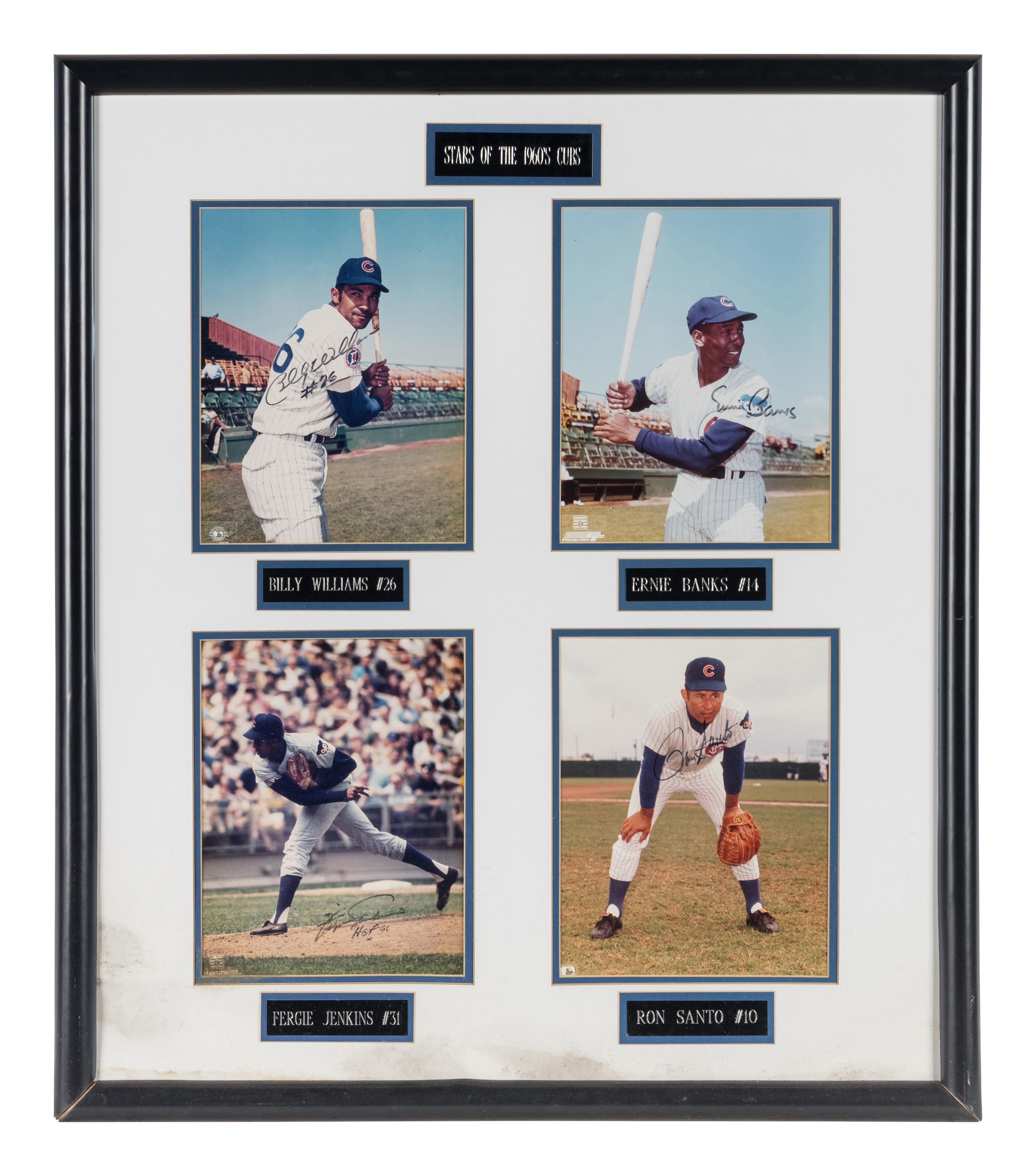 A 1969 Chicago Cubs Signed Autograph Hall of Fame Display,
