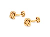 TIFFANY & CO., YELLOW GOLD CUFFLINKS