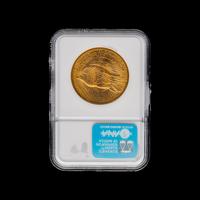 A 1907 Saint Gaudens $20 Gold Coin [NGC MS63]