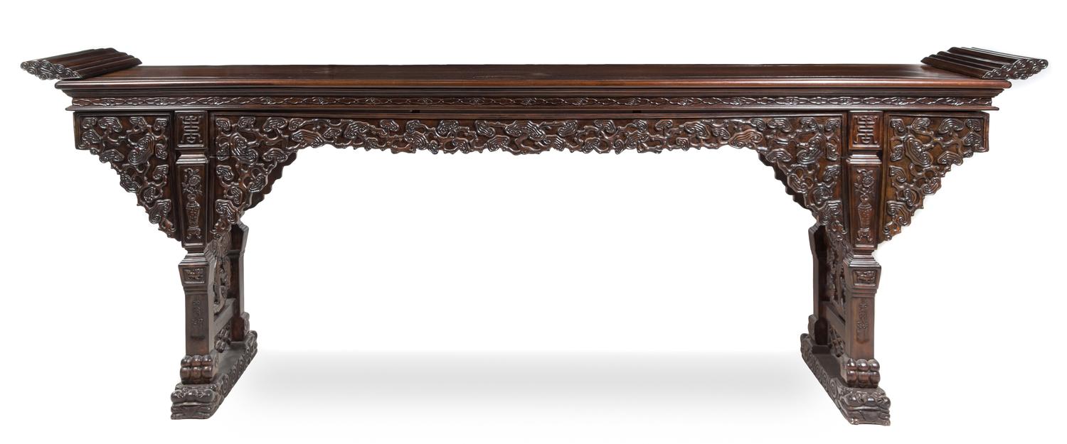 A Massive Hardwood Altar Table, Qiaotou'an