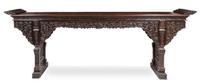 A Massive Hardwood Altar Table, Qiaotou'an