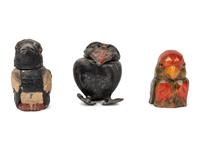 Three Bird Inkwells