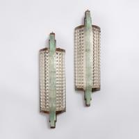 Sabino 2nd Quarter 20th Century — Pair of Grains de Riz Glass Sconces, c. 1930