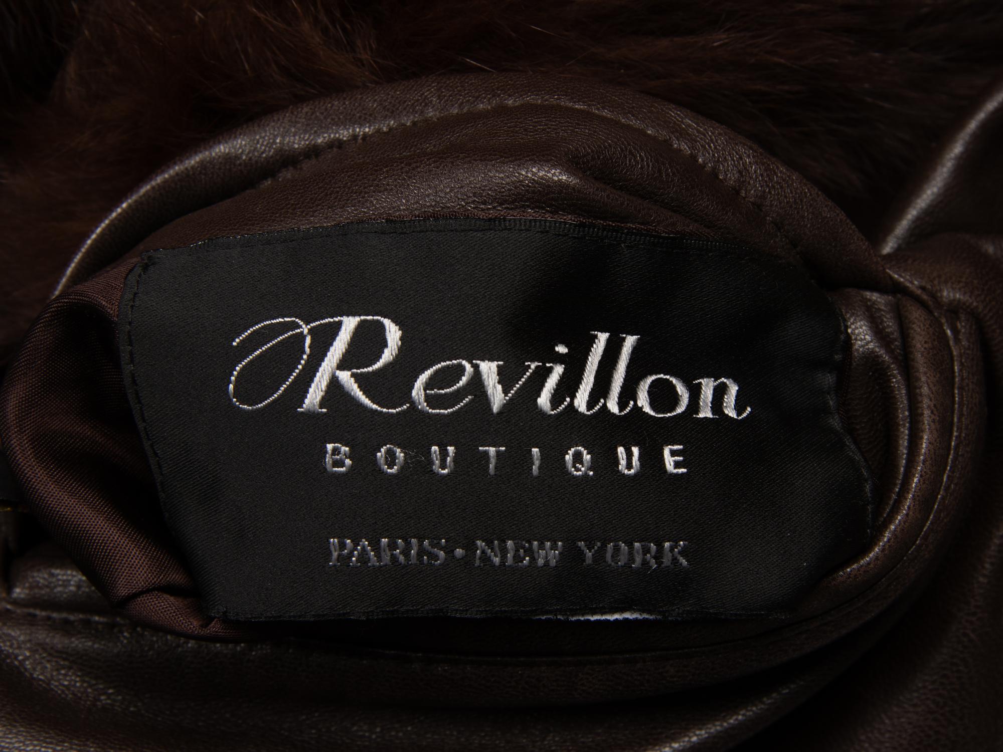Revillon, Reversible Sheared Mink Coat & Headband